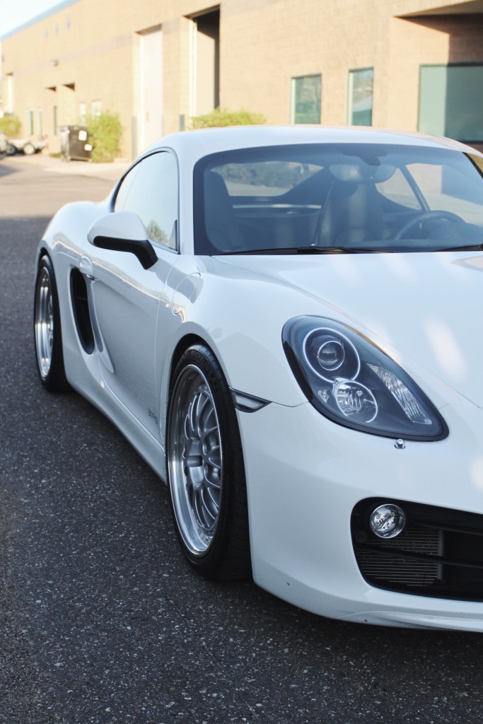 2015 Porsche 981 Cayman S BBS E88 Michelin Pilot Sport Cup 2 311RS Akrapovic JRZ RS2 Suspension Girodisc rotors white