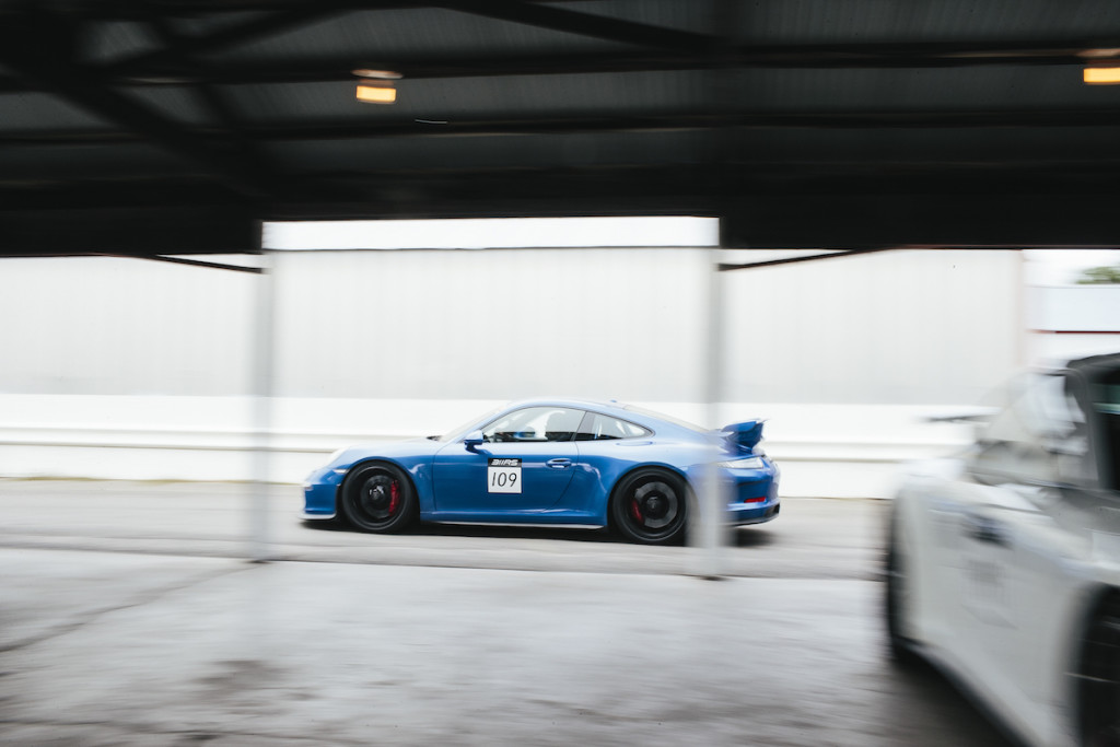 311RS Porsche at BIR by Peter Lapinski 997 GT3 Ryan Gates Sapphire Blue 991