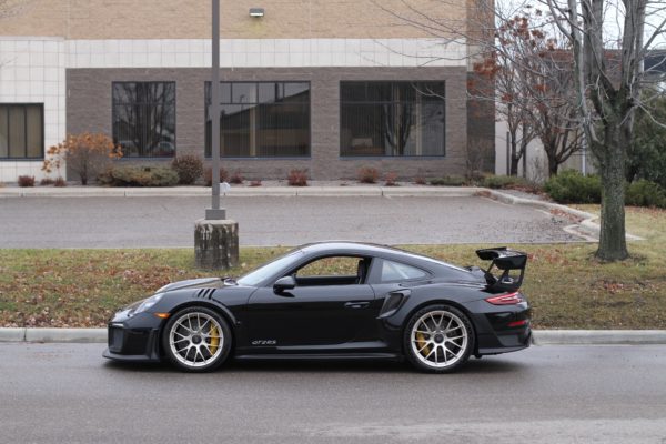 Porsche GT2RS at 311RS HQ 911 991 GT2 RS Weissach Black Gold MAgnesium Satin White Gold metallic BBS Michelin Pilot Sport Cup 2R tire Manthey Racing water tank exhaust titanium roll bar