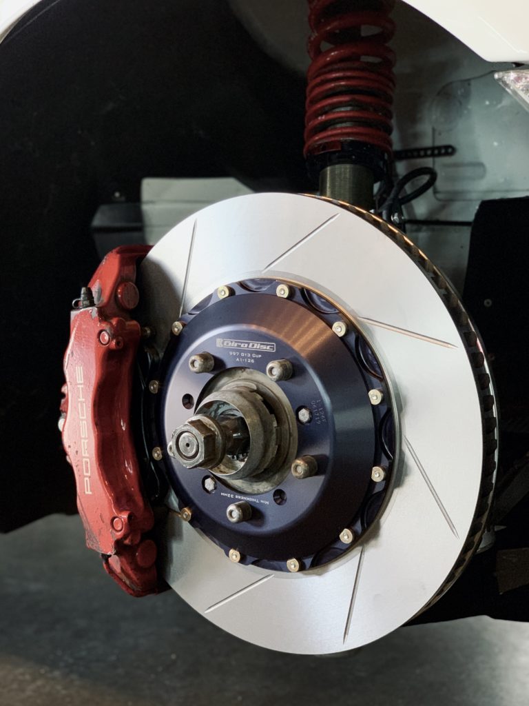 Girodisc rotors on 311RS Porsche 997 GT3 Cup